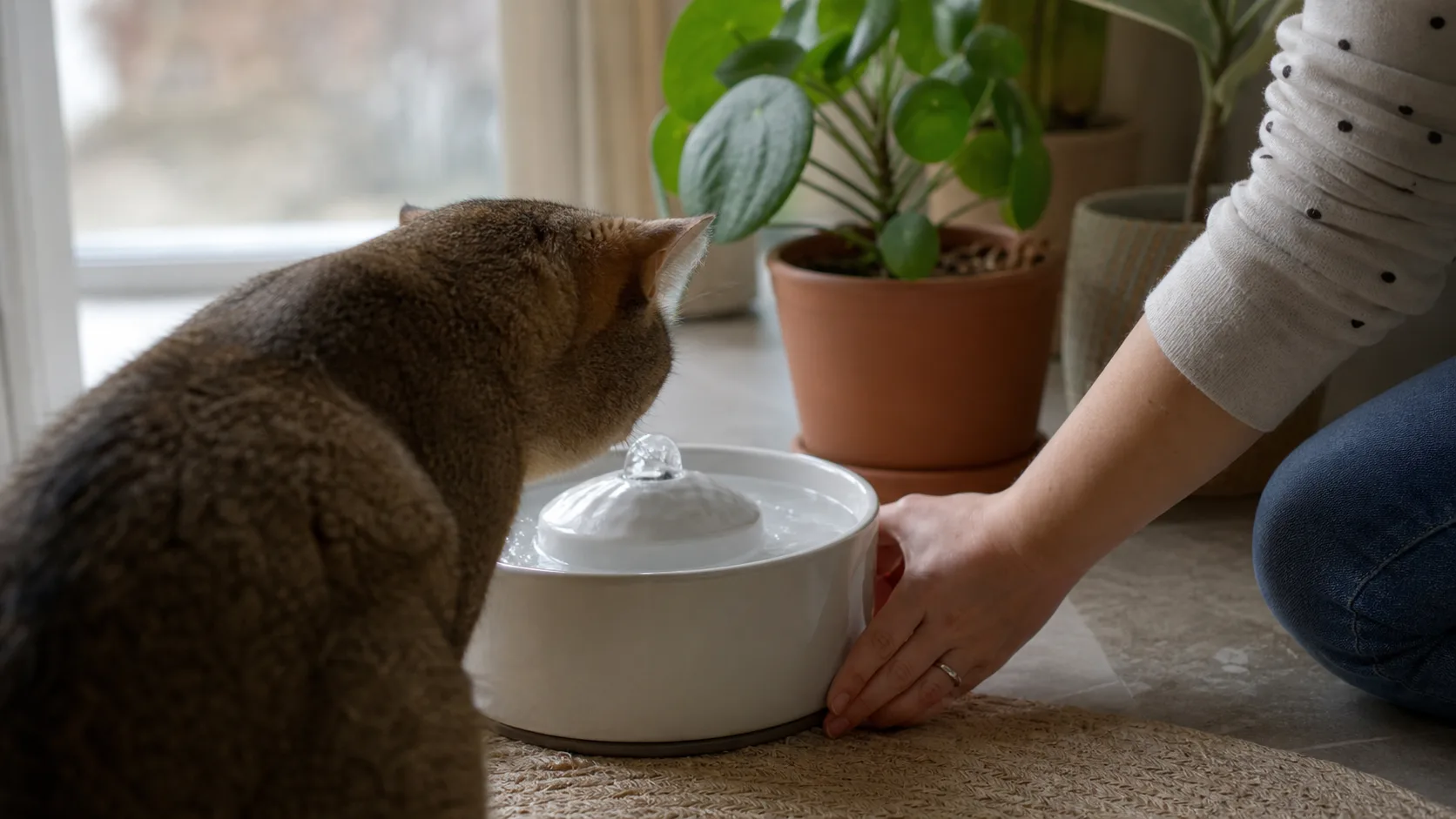 Eigene Illustration für Wie viel trinkt eine Katze – und was hilft im Alltag?