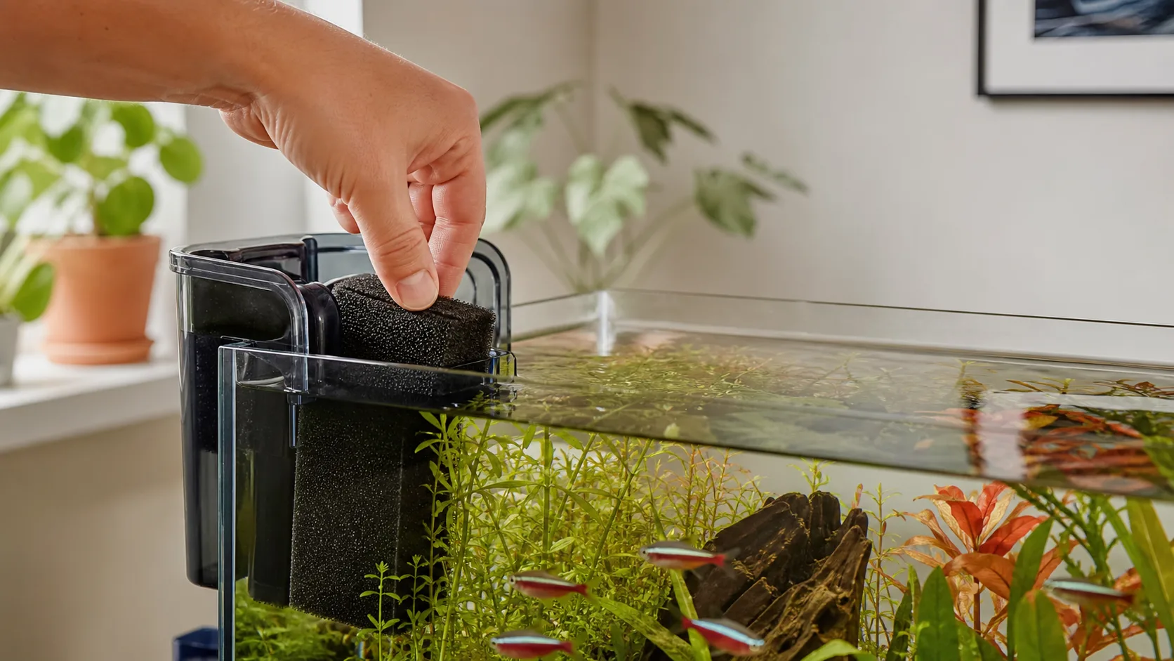Eigene Illustration für Aquarienfilter richtig wählen: Was im Alltag wirklich zählt