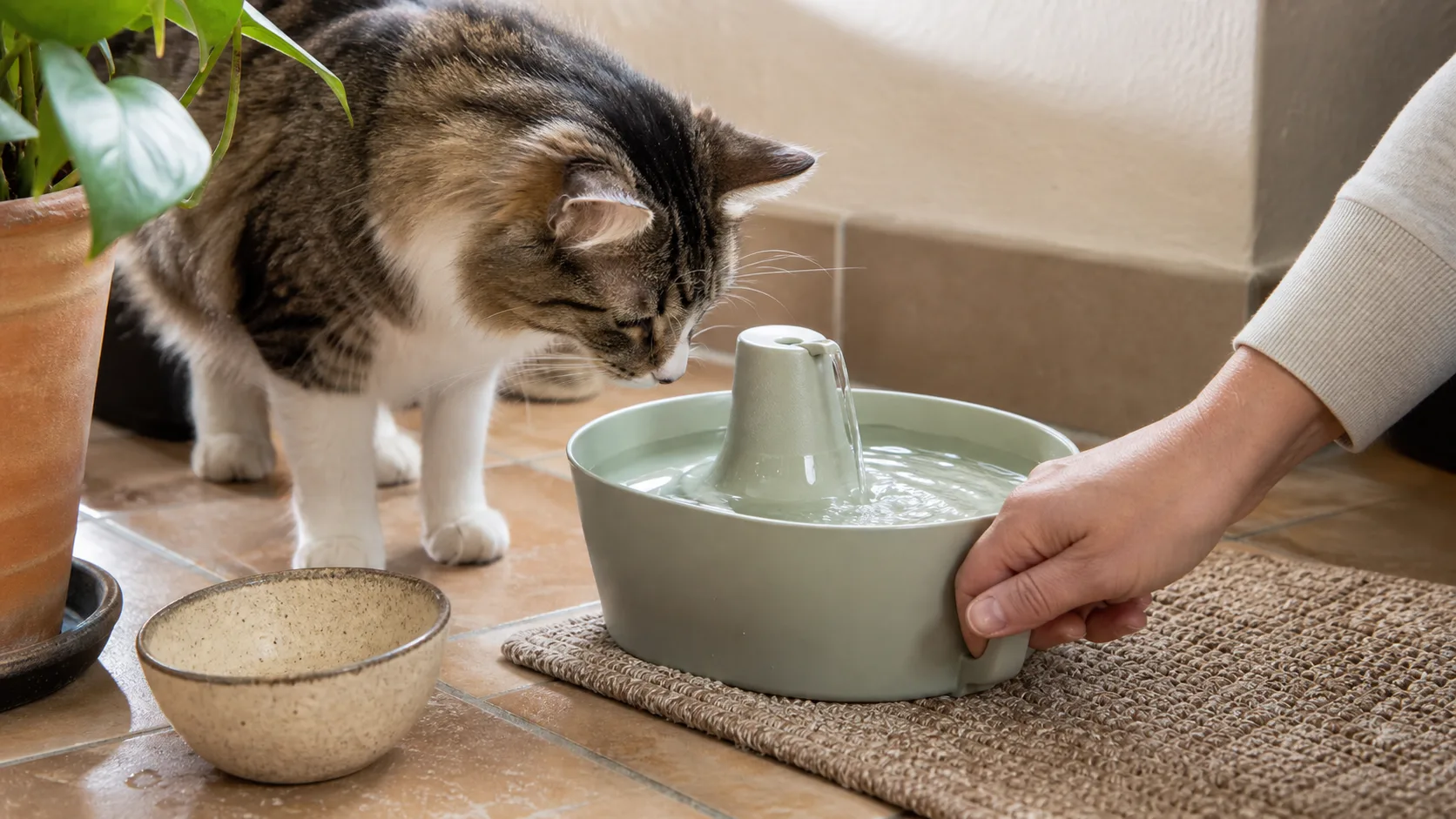 Trinkbrunnen im echten Tieralltag