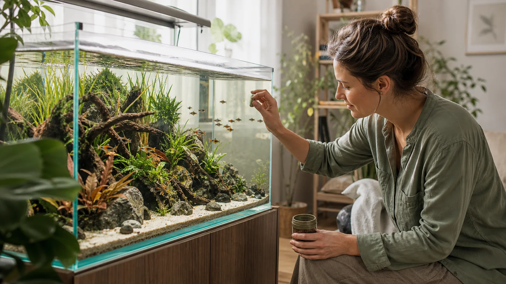 Aquarienfische im passenden Tieralltag