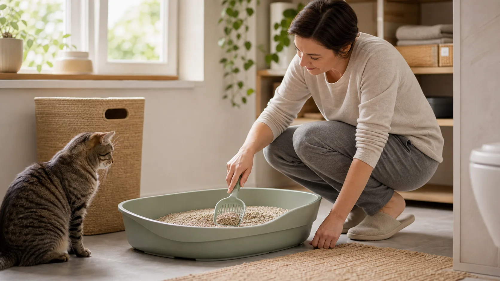 Katzenstreu im passenden Tieralltag