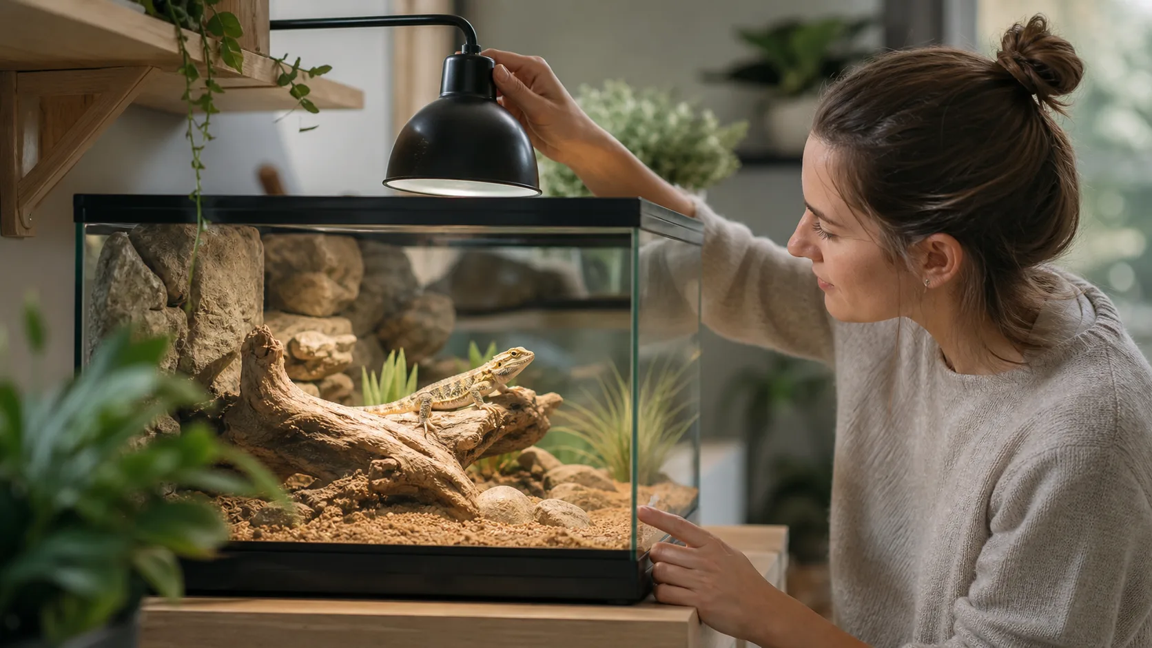 Beleuchtung & Wärme im Terrarium im passenden Tieralltag