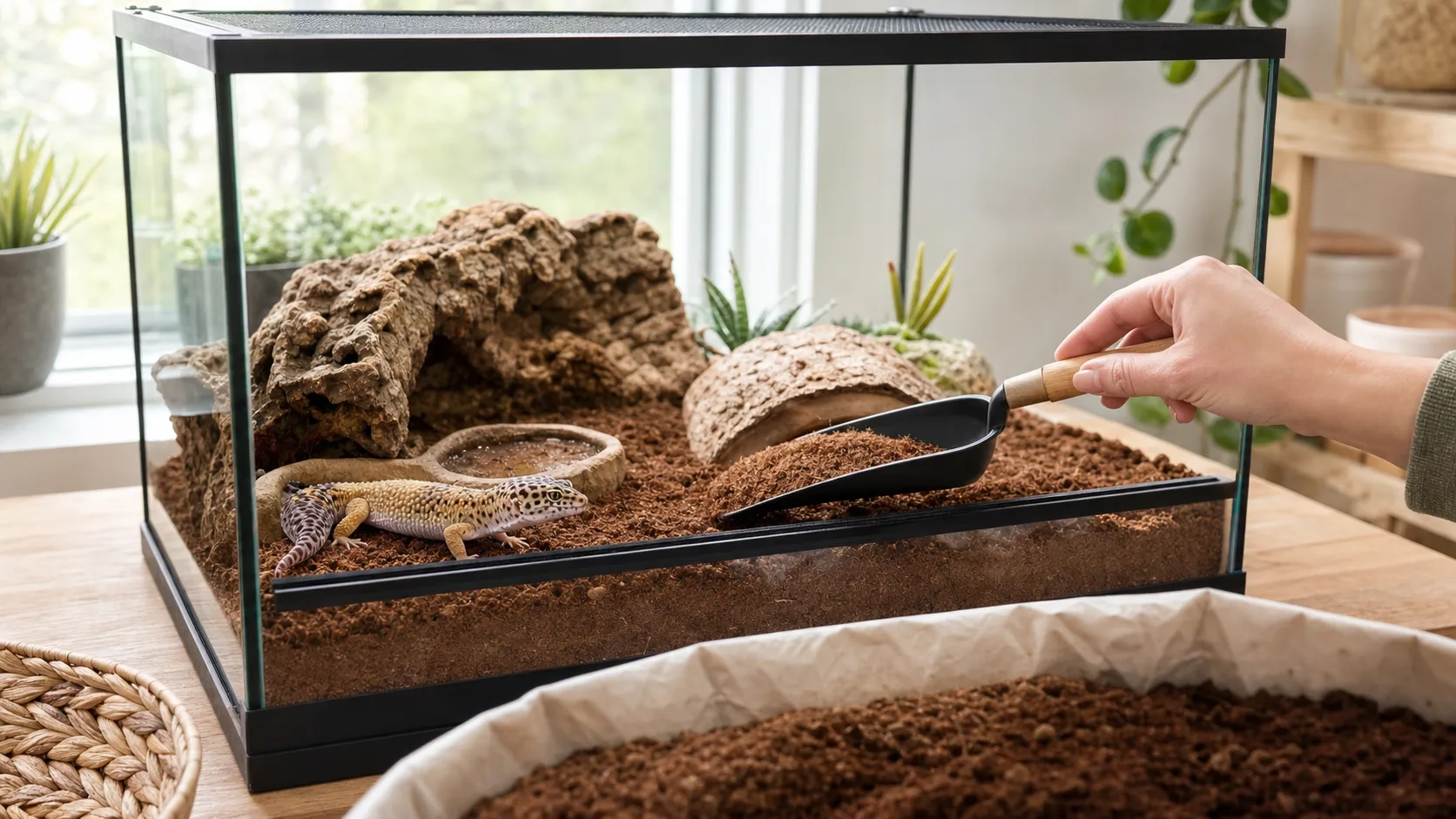 Bodengrund im Terrarium im passenden Tieralltag
