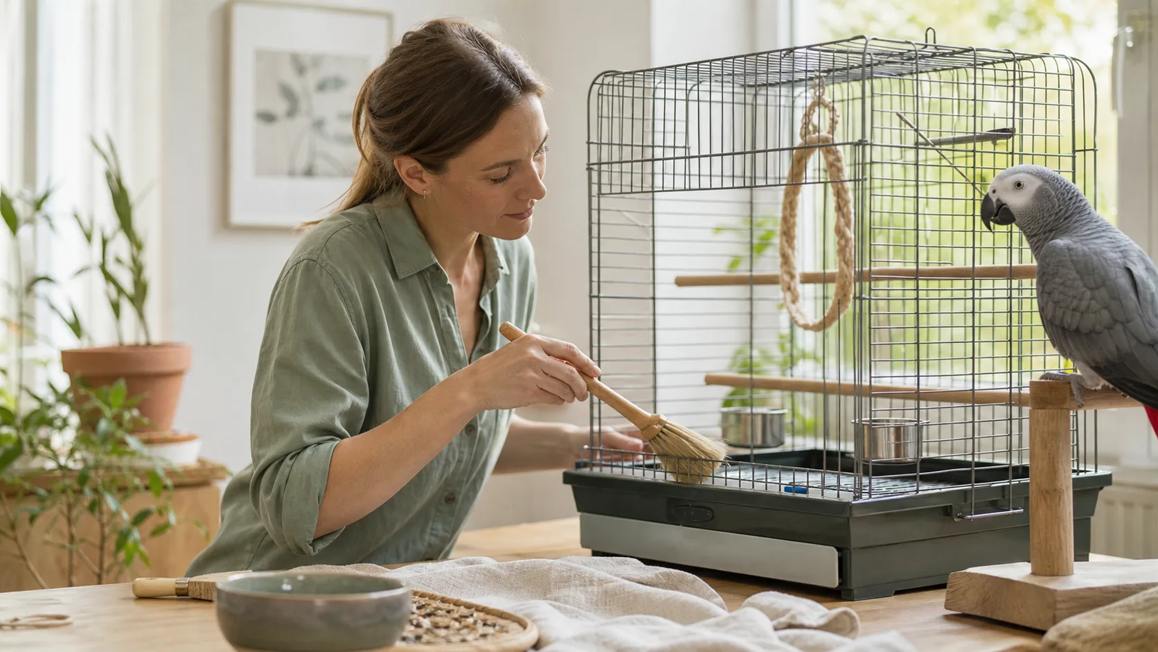 Pflege für Vögel im passenden Tieralltag